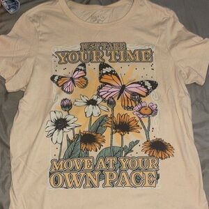 Tan graphic tee